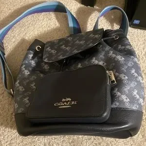 Coach back pack very good condition only used several times small coach backpack - in amazing condition, - only... | Depop main image 4